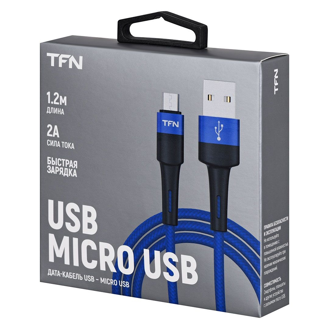 TFN Кабель USB - microUSB, ENVY, 1.2м