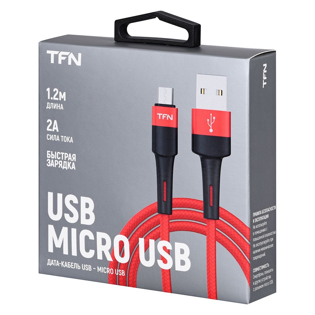 TFN Кабель USB - microUSB, ENVY, 1.2м