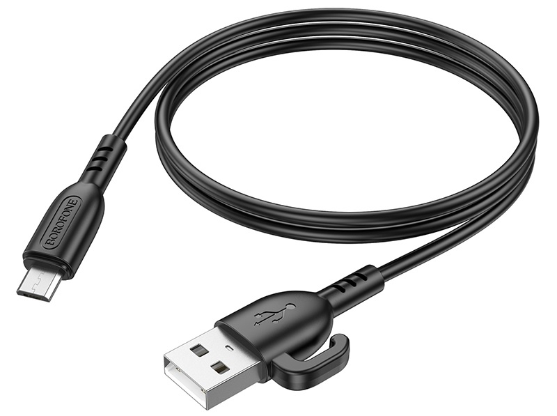 Borofone Кабель BX91 USB - MicroUSB, 2.4A, 1м