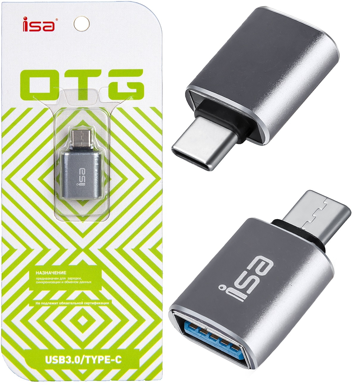 Isa Переходник G-16 OTG USB 3.0 - Type-C
