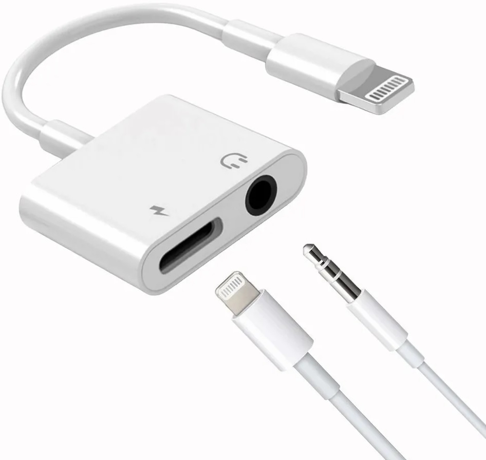 noname Переходник Lightning на Lightning + 3.5mm Jack													