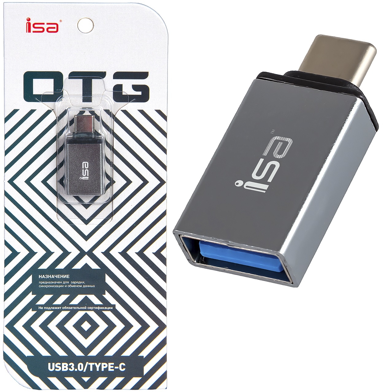 Isa Переходник G-02 OTG USB 3.0 - Type-C
