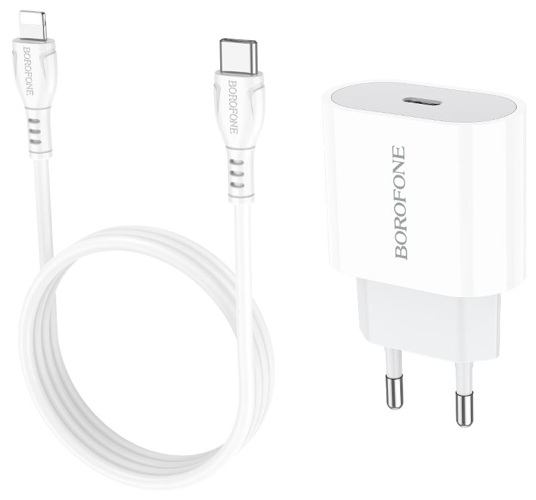 Borofone Сетевое зарядное устройство BA61A, 10.5W + кабель Lightning