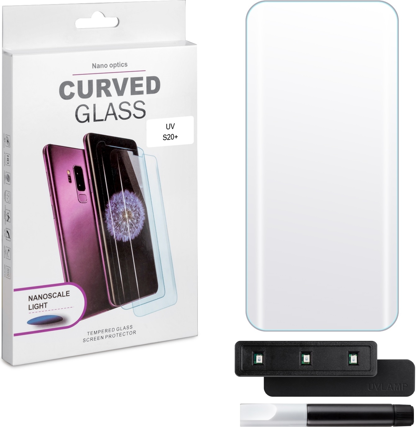 noname Защитное стекло UV Glue set для Samsung Galaxy S20+