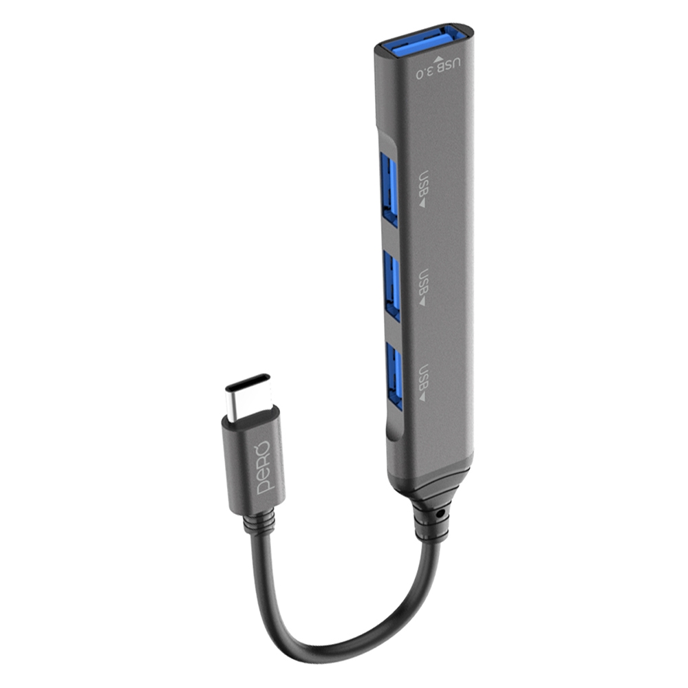 PERO Multi HUB MH02, Type-C - USB 3.0 + USB 2.0 + USB 2.0 + USB 2.0