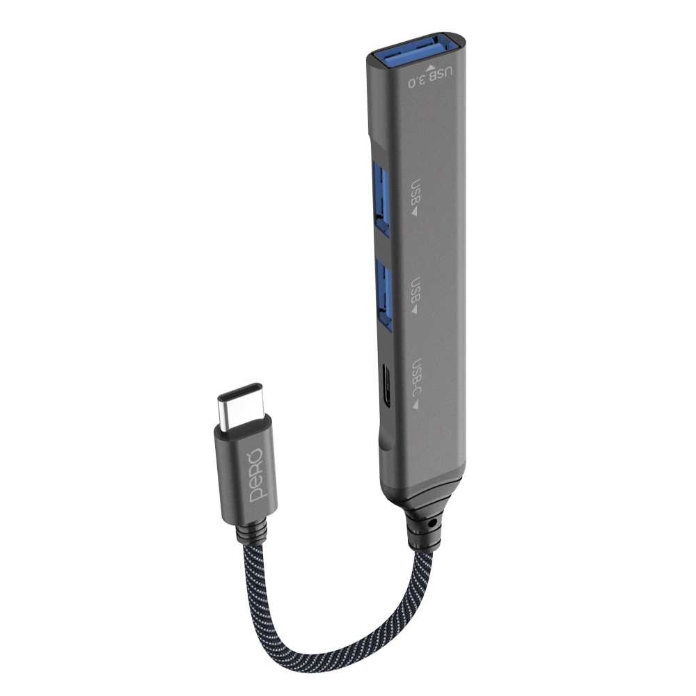 PERO Multi HUB MH03, USB-C to USB-C + USB3.0 + USB2.0 + USB2.0