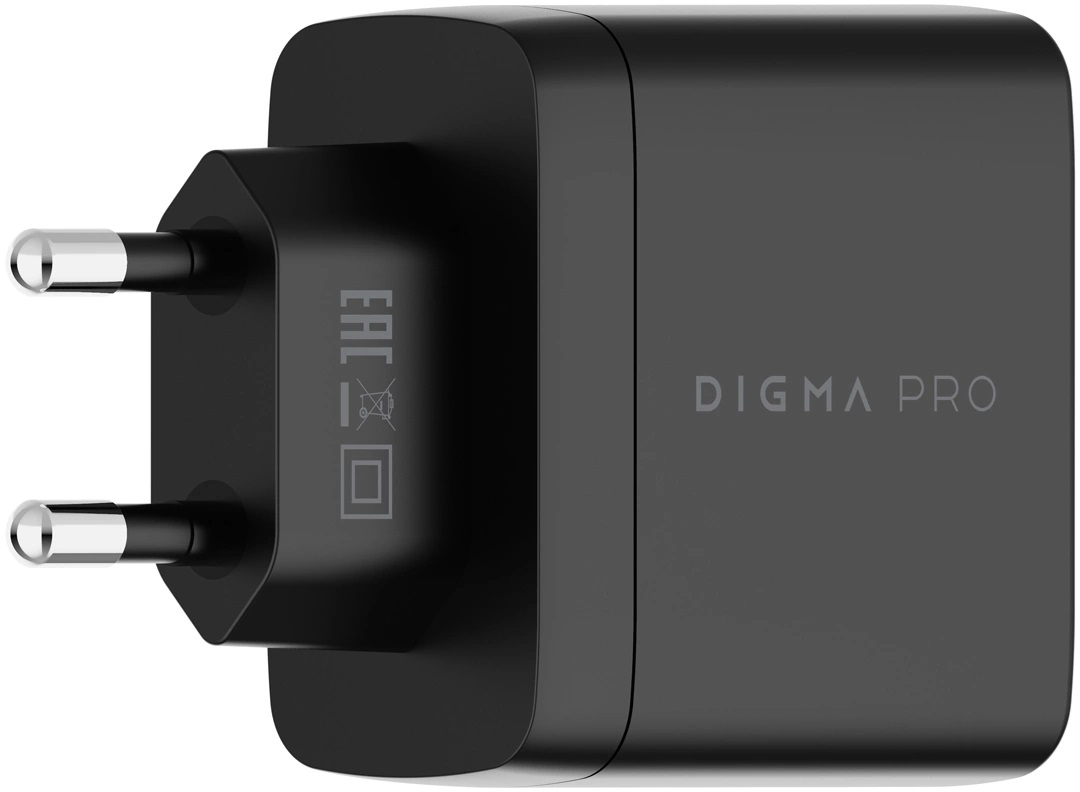 Digma Сетевое зарядное устройство Pro DPW6A 65W, 3.25A+3A (PD+QC), Type-C+USB