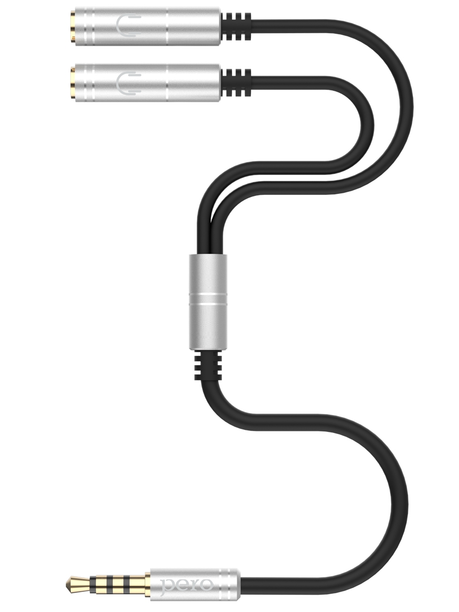 PERO Аудио разветвитель AD07 PREMIUM AUX SPLITTER, 2 x speaker
