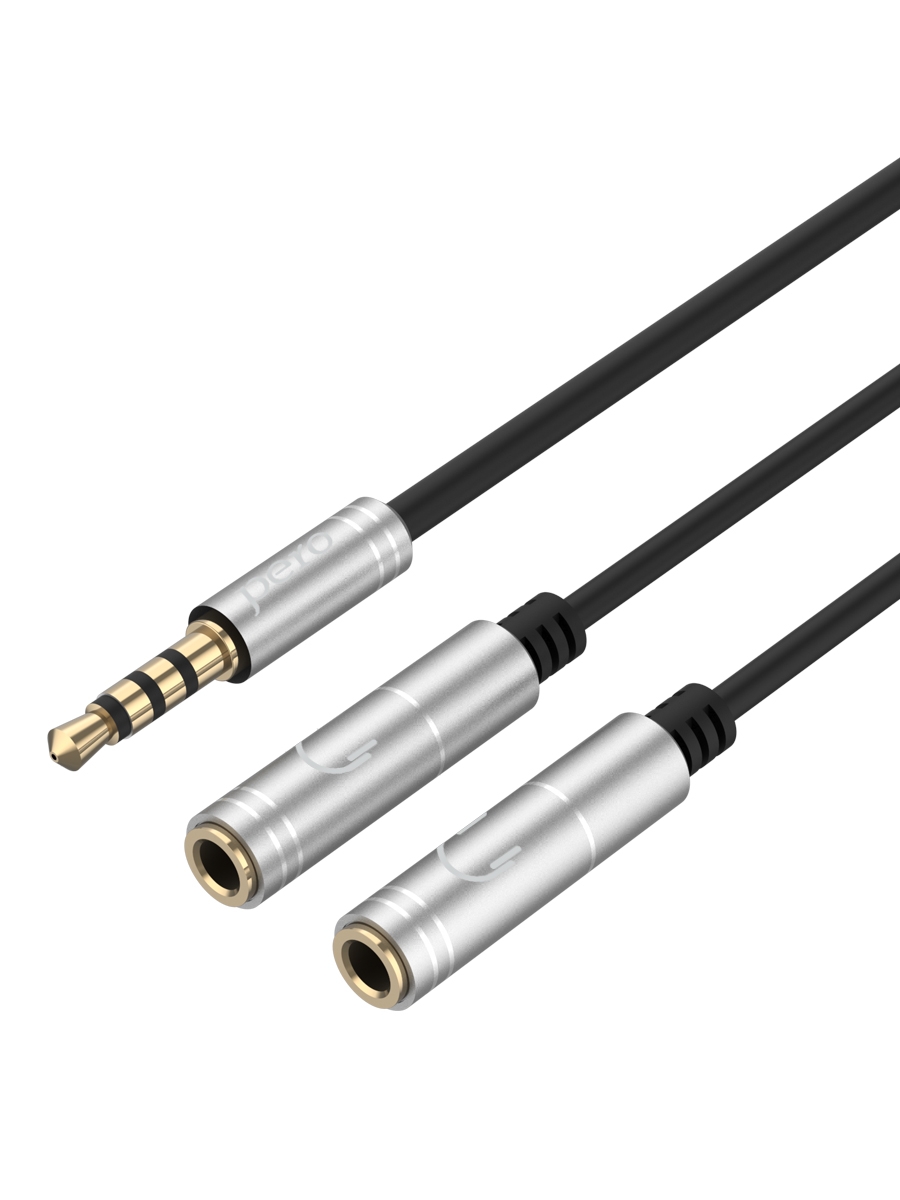 PERO Аудио разветвитель AD07 PREMIUM AUX SPLITTER, 2 x speaker