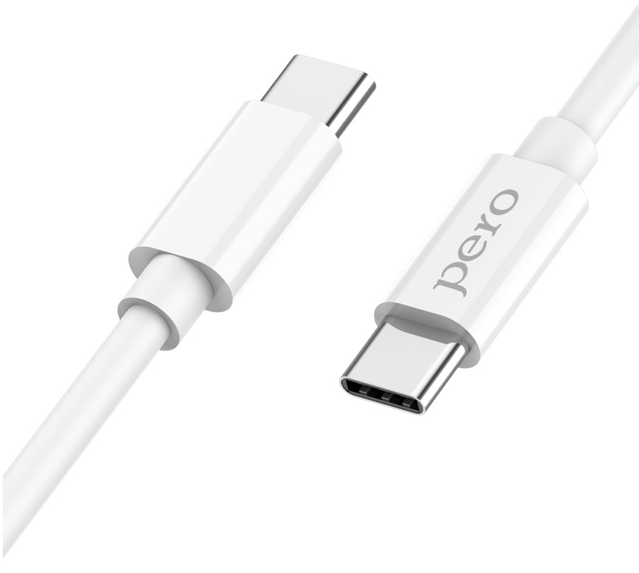 PERO Кабель DC08 PD Type-C - Type-C 20W, 1м