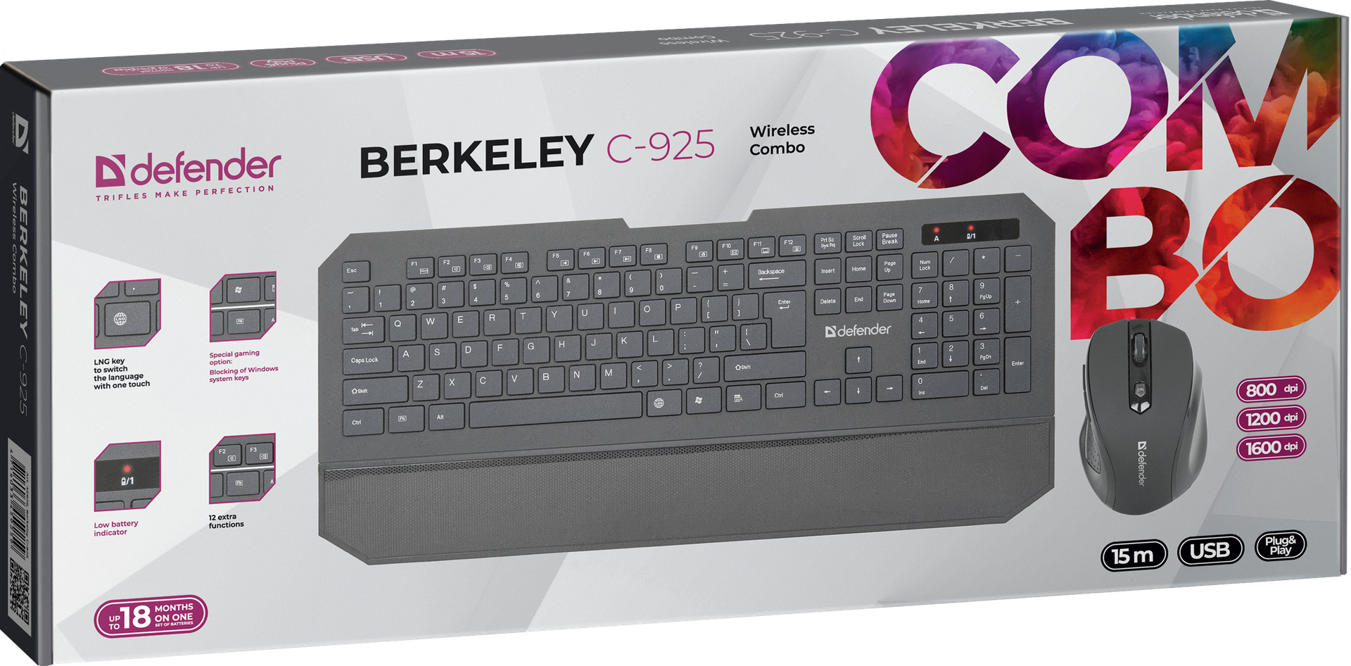 Defender беспроводной набор Berkeley C-925