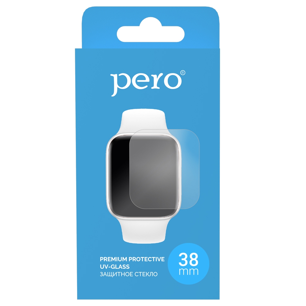 PERO Защитное стекло UV-GLASS для Apple Watch series 3 (38 mm)