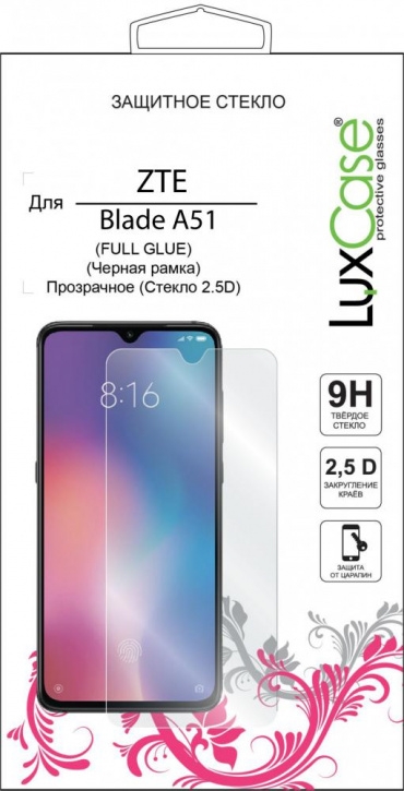 LuxCase Защитное стекло Full Glue для ZTE Blade A51