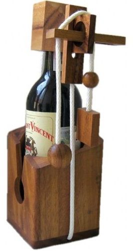 Thai wood Головоломка на бутылку "Wine Bottle" 