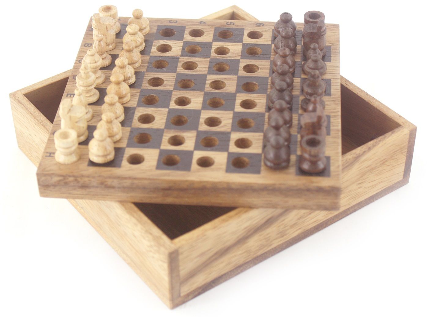 Thai Wood карманные шахматы