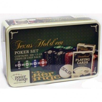 Poker Range Покерный набор в металлической коробке на 200 фишек (7,5 гр.) PR610
