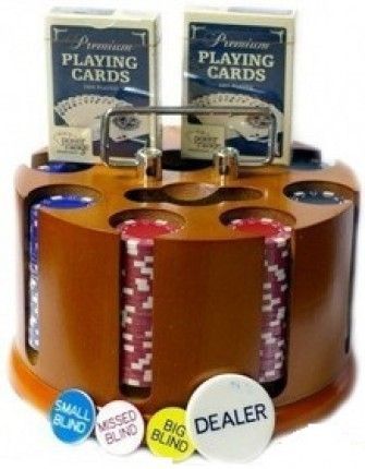 Poker Range Набор спортивного покера с вращающейся подставкой 200 фишек (11,5 гр.) PR605