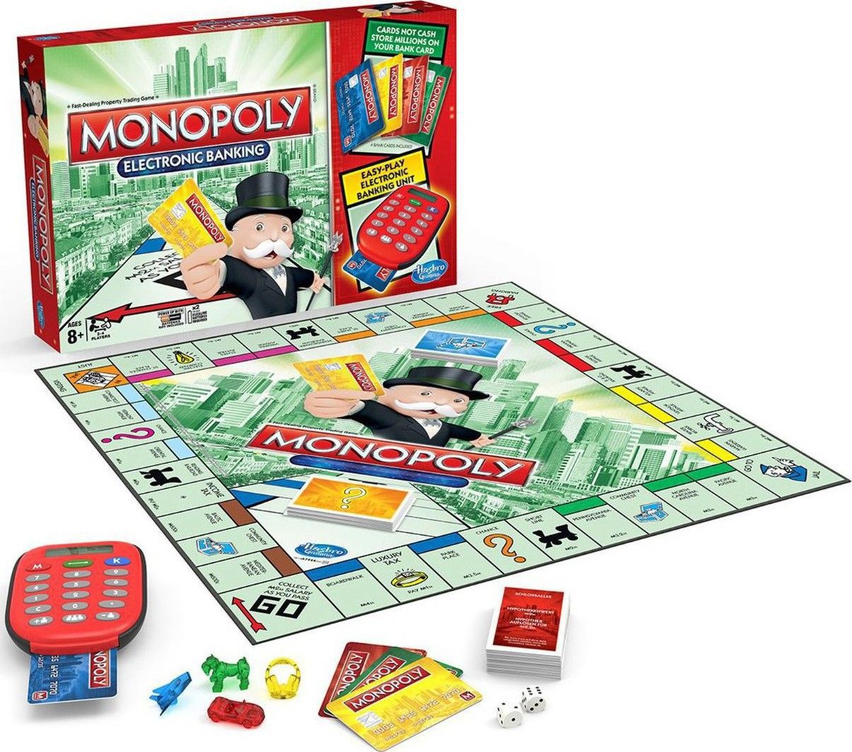 Hasbro Настольная игра "Монополия", с банковскими картами (Monopoly: Here and Now Electronic Banking)