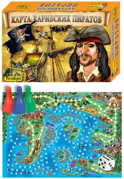 Добрые игрушки Настольная игра "Карта карибских пиратов"