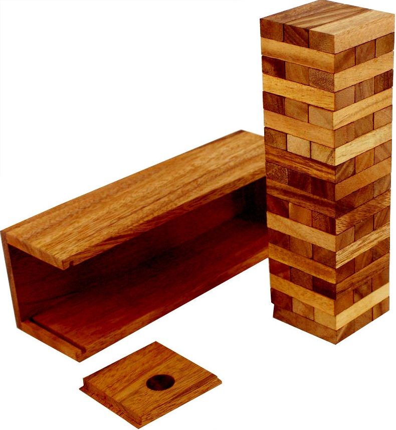 Thai wood Настольная игра "Башня", гигантская (Дженга XL)