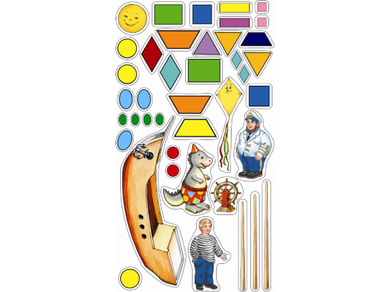 Нескучные игры Игра с волшебными наклейками "Волшебная геометрия"