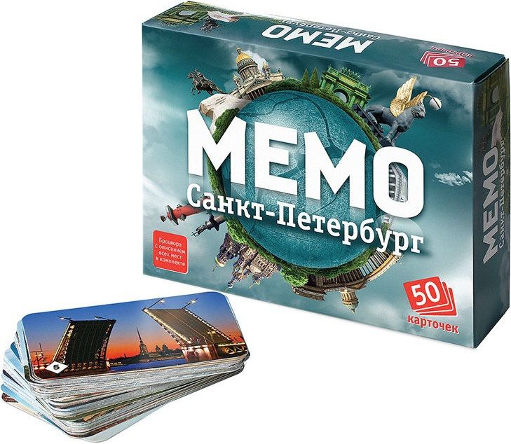 Нескучные игры Настольная игра "Мемо. Санкт-Петербург"