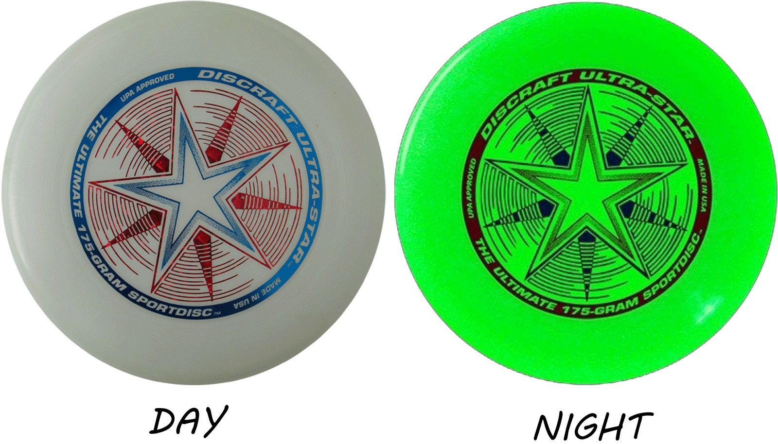 Discraft Летающий диск Фрисби "Ultra Star" Nite-Glow