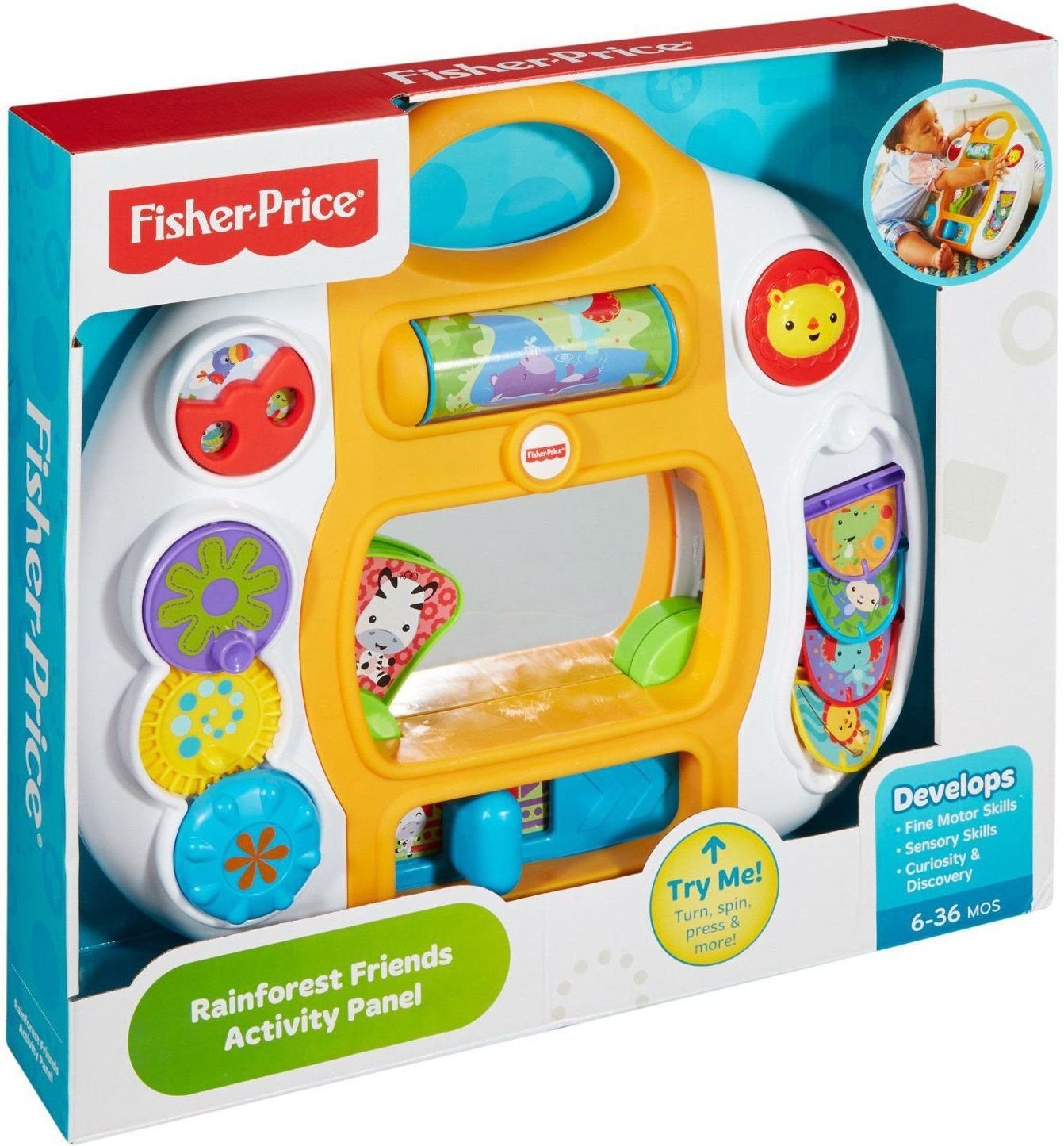 Mattel Игровая панель Fisher Price "Друзья из тропического леса"