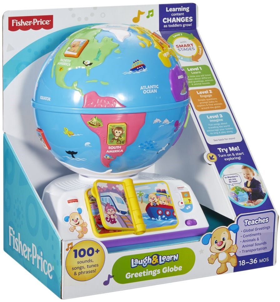 Mattel Обучающий глобус Fisher Price с технологией Smart Stages