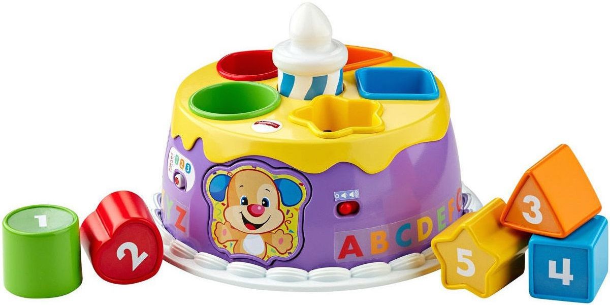 Mattel Сортер Fisher Price "Торт с волшебными огоньками" с технологией Smart Stages