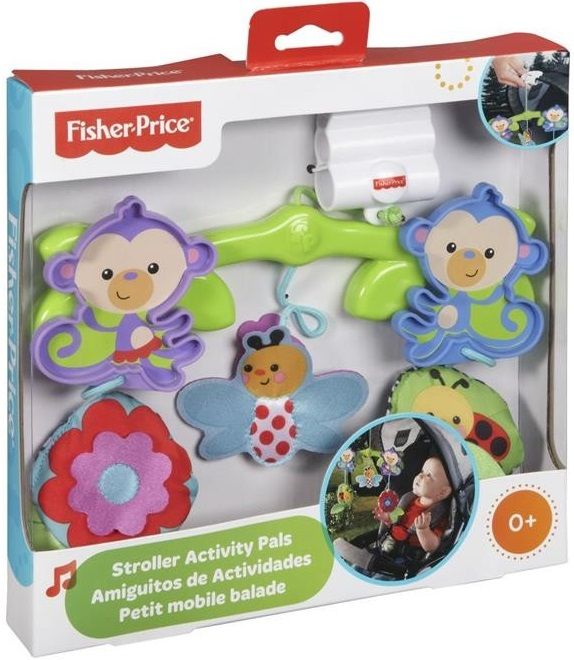 Mattel Мобиль для коляски Fisher Price "Веселые друзья"