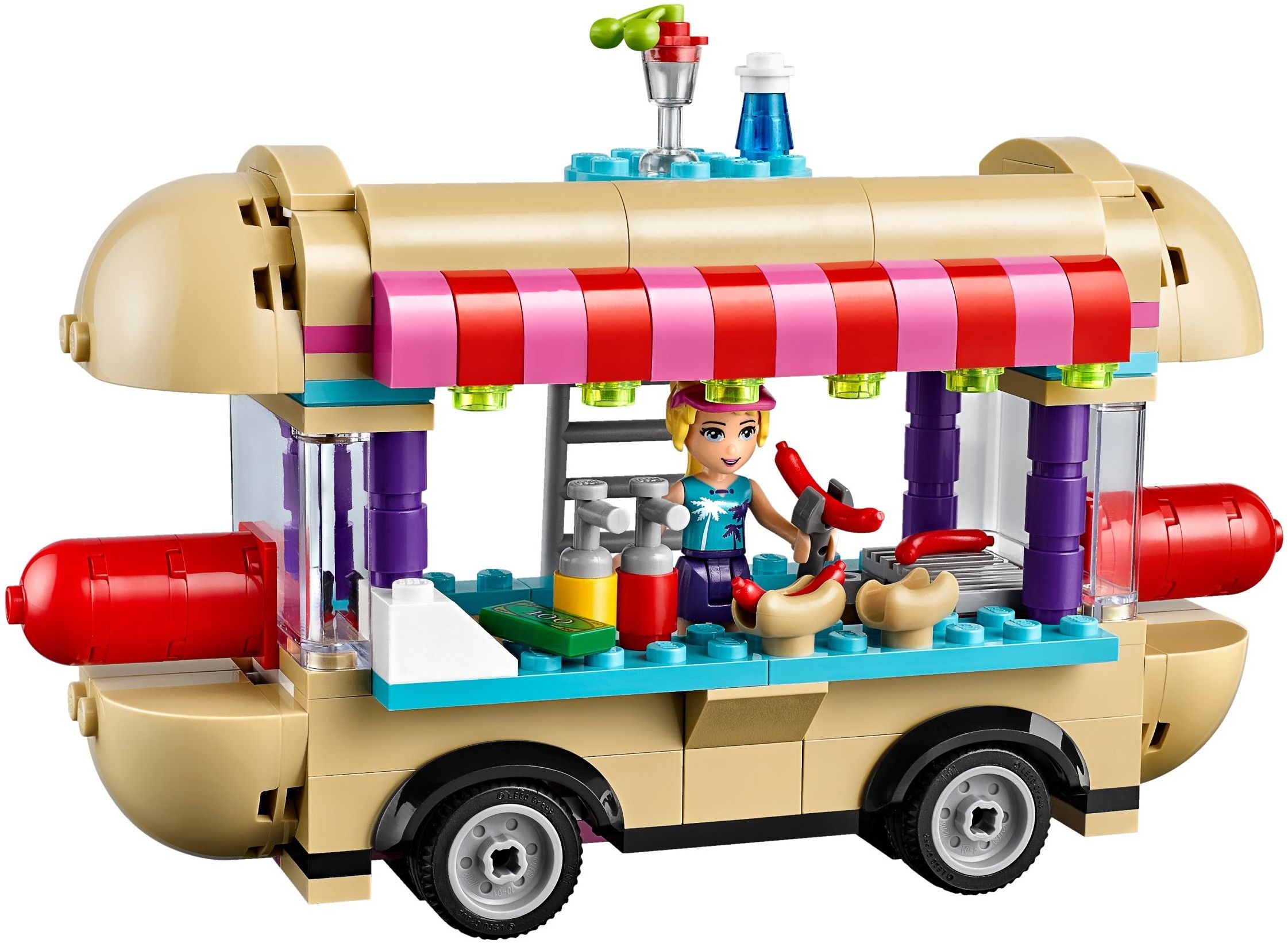 Lego Конструктор Friends "Парк развлечений: фургон с хот-догами" 243 детали
