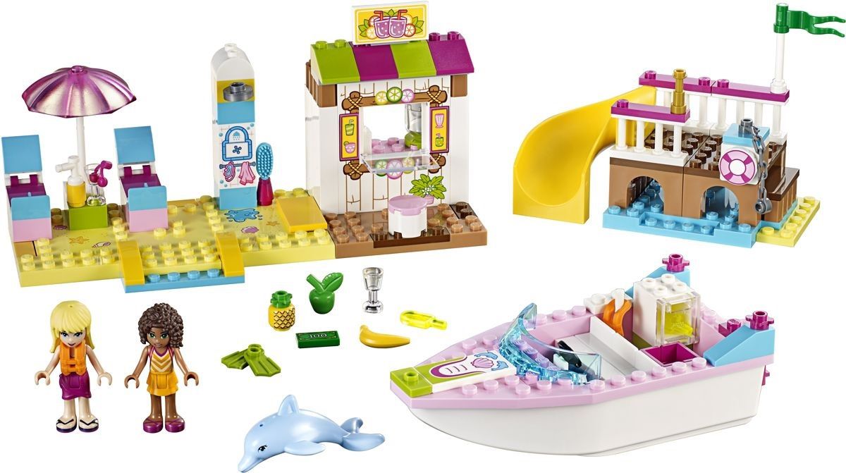Lego Конструктор Juniors "День на пляже с Андреа и Стефани" 143 детали