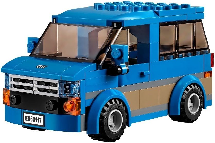 Lego Конструктор City "Фургон и дом на колесах" 250 деталей