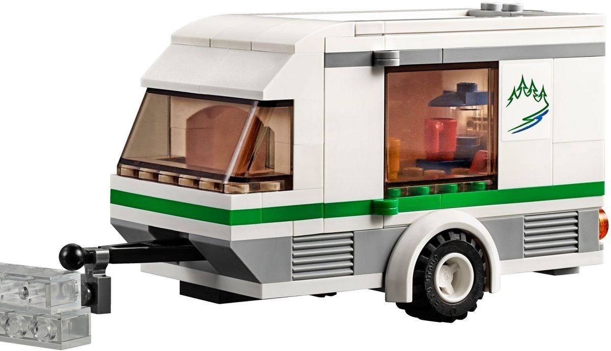 Lego Конструктор City "Фургон и дом на колесах" 250 деталей