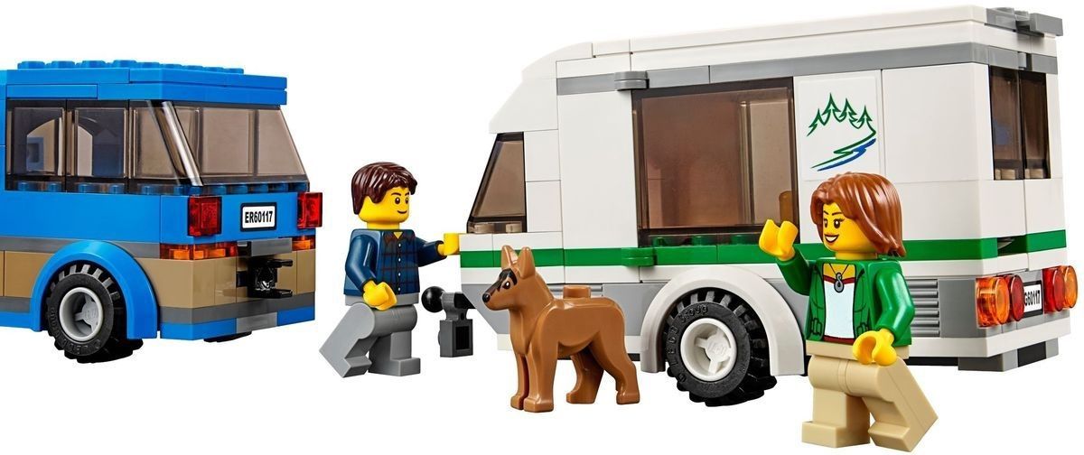 Lego Конструктор City "Фургон и дом на колесах" 250 деталей