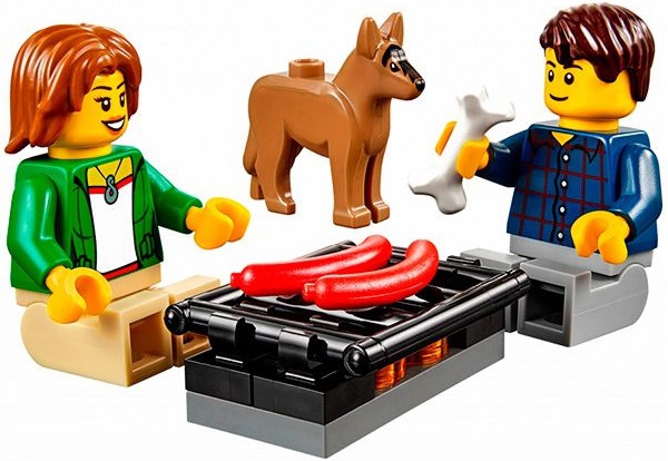 Lego Конструктор City "Фургон и дом на колесах" 250 деталей