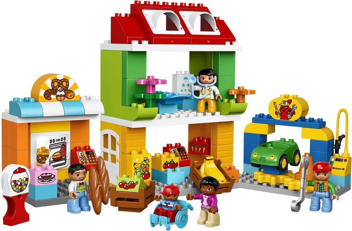 Lego Конструктор Duplo "Городская площадь" 98 деталей