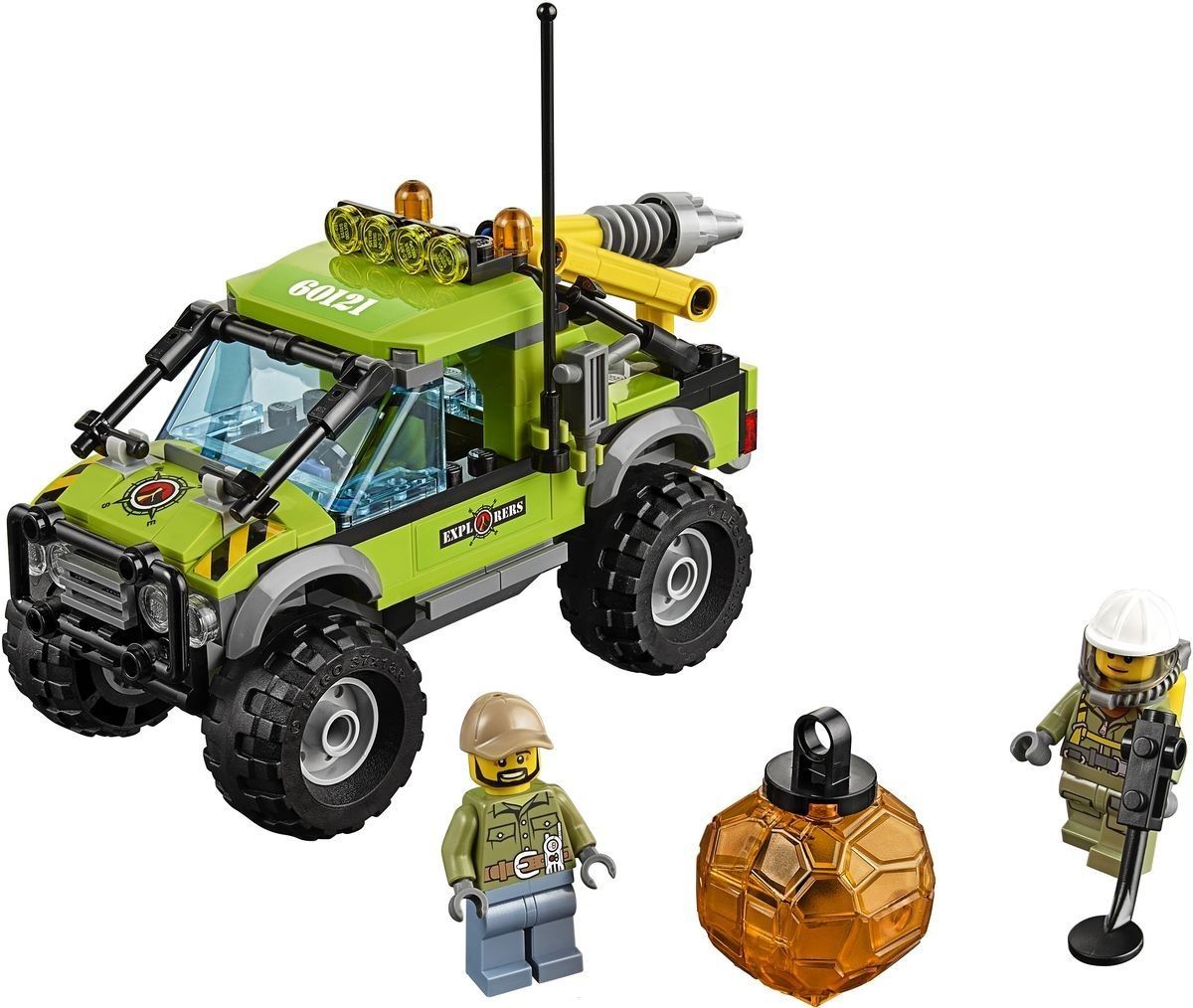 Lego Конструктор City "Грузовик исследователей вулканов" 175 деталей