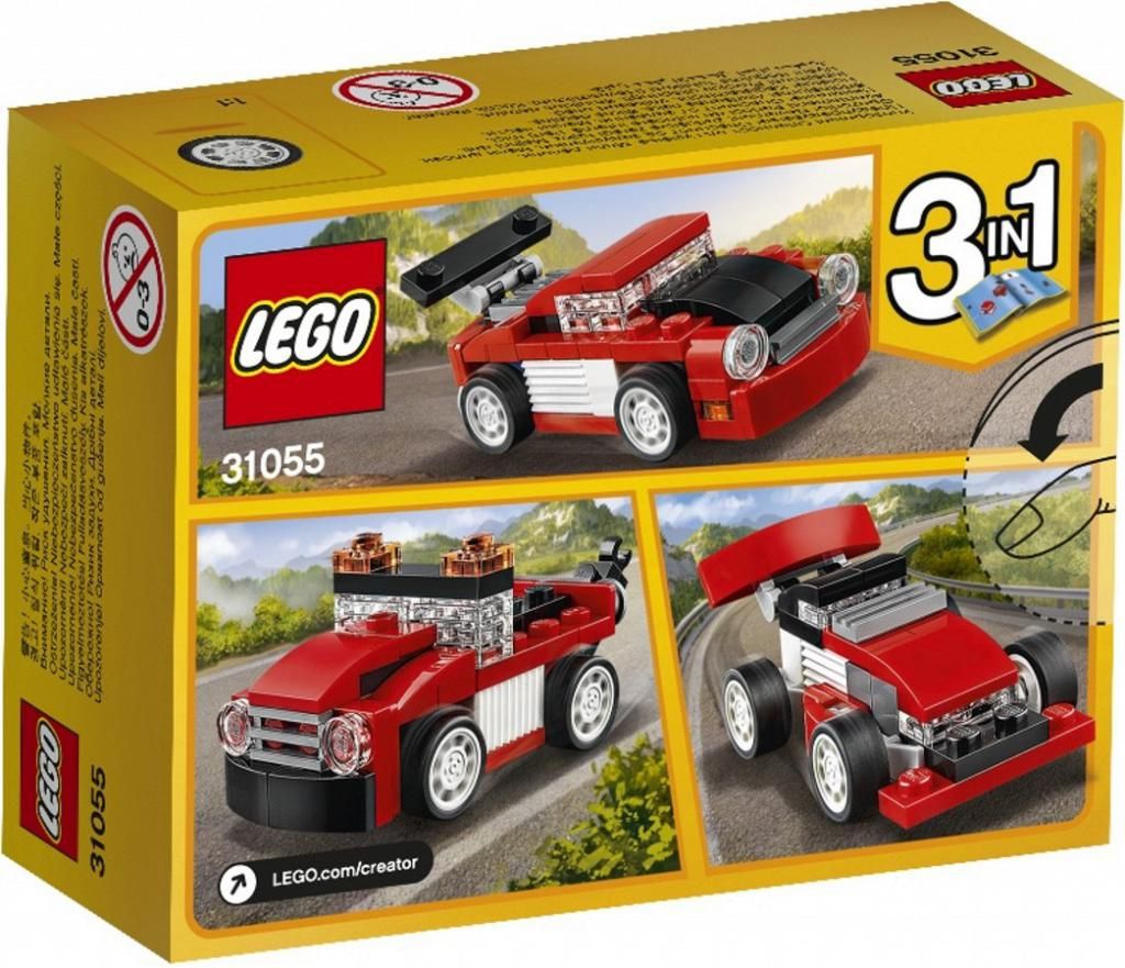 Lego Конструктор Creator "Красная гоночная машина" 72 детали