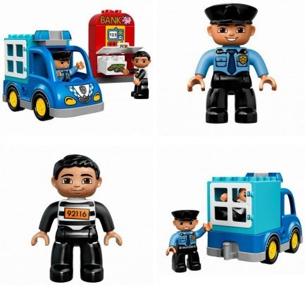 Lego Конструктор Duplo "Полицейский патруль" 15 деталей