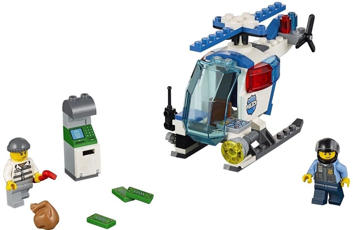 Lego Конструктор Juniors "Погоня на полицейском вертолете" 63 детали