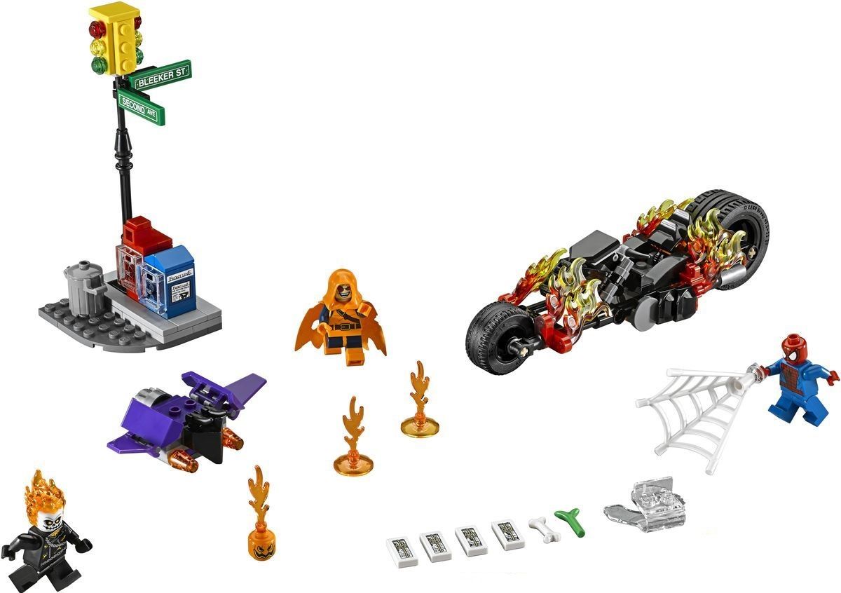 Lego Конструктор Super Heroes "Человек-паук: союз с Призрачным гонщиком" 217 деталей