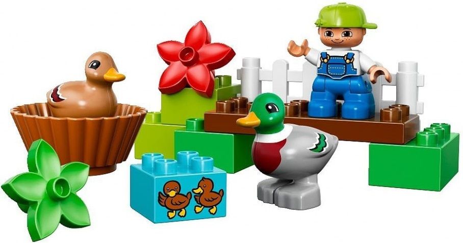 Lego Конструктор Duplo "Уточки в лесу" 13 деталей