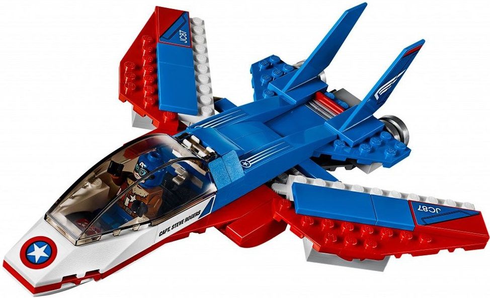 Lego Конструктор Super Heroes "Воздушная погоня Капитана Америка" 160 деталей