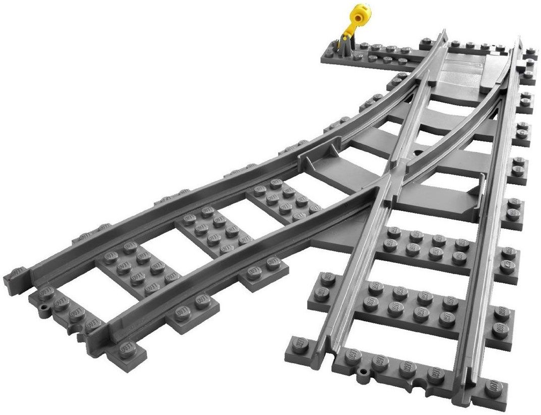 Lego Конструктор City "Железнодорожные стрелки" 8 деталей