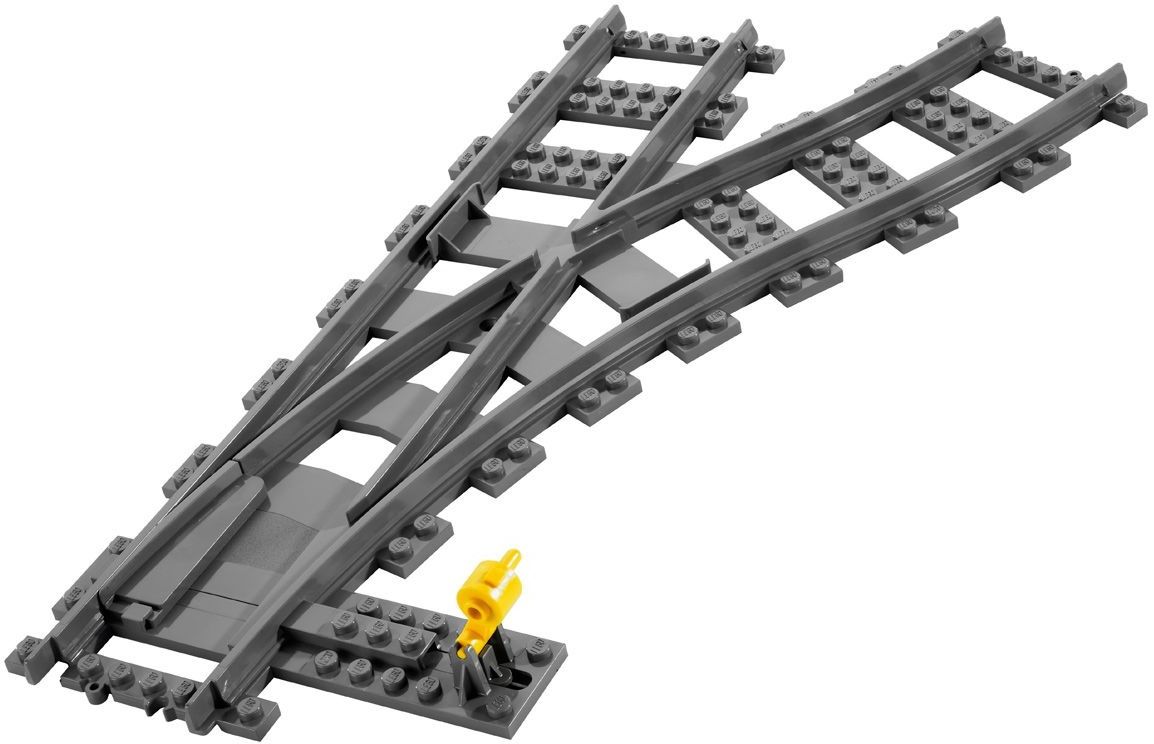 Lego Конструктор City "Железнодорожные стрелки" 8 деталей
