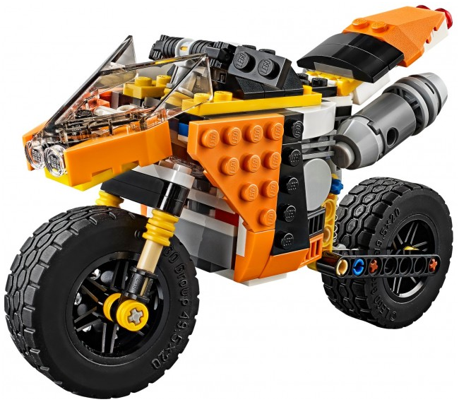 Lego Конструктор Creator "Желтый мотоцикл" 194 детали