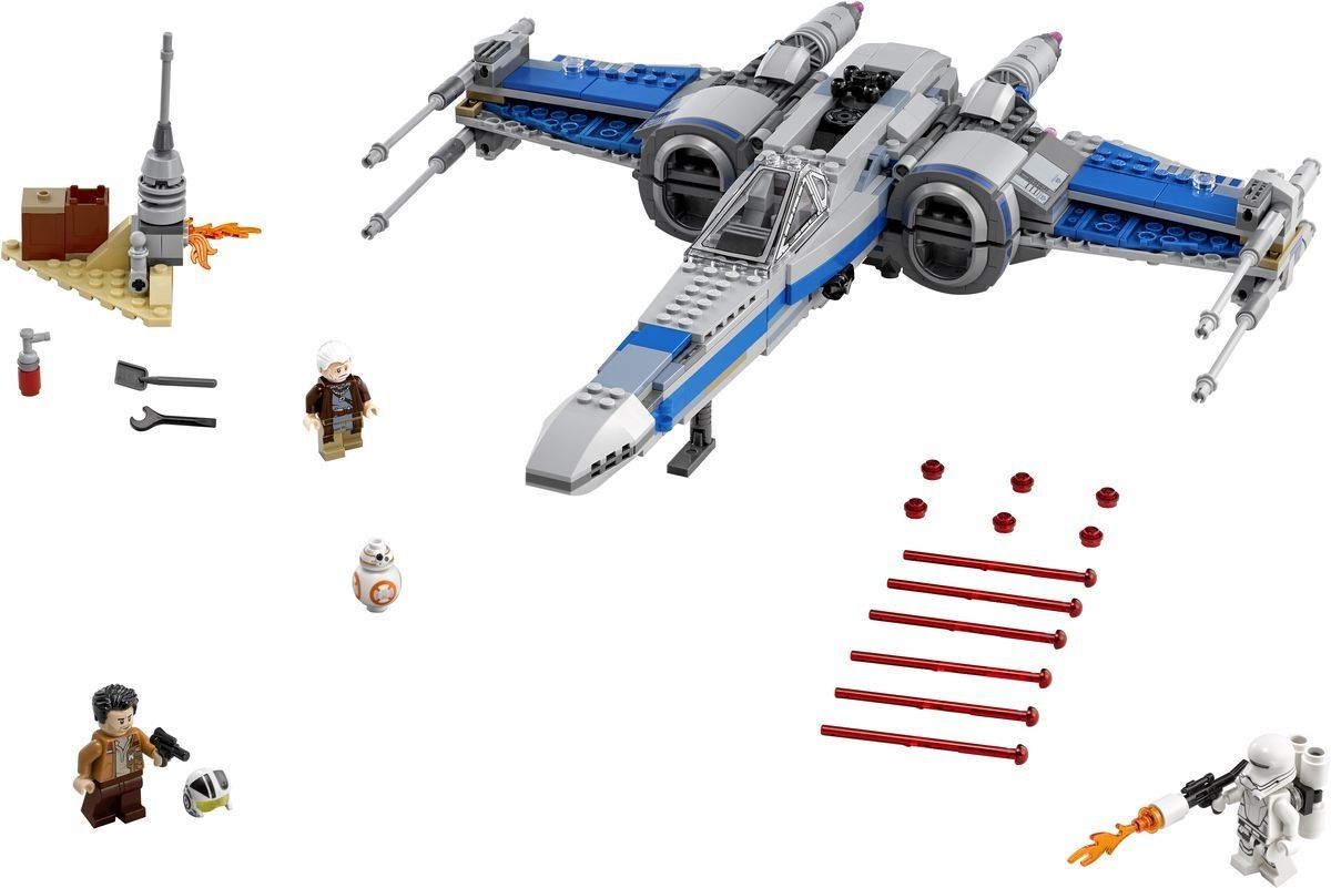 Lego Конструктор Star Wars "Истребитель Сопротивления типа Икс" 740 деталей