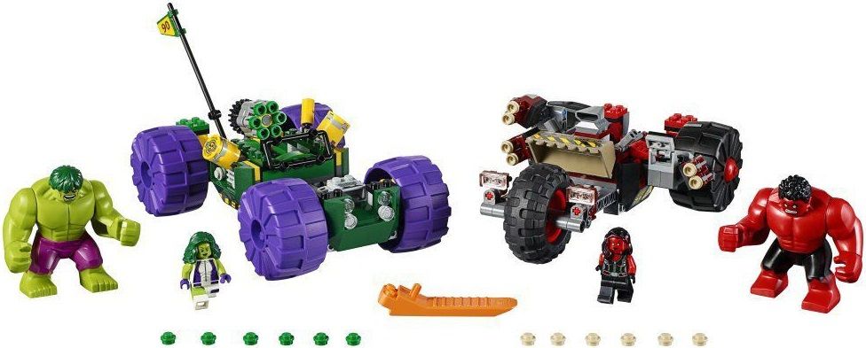 Lego Конструктор Super Heroes "Халк против Красного Халка" 375 деталей